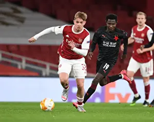 Emile Smith Rowe Scores Historic Goal in Empty Emirates Stadium: Arsenal's Europa League Quarterfinal Victory over Slavia Praha