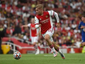 Arsenal V Chelsea 2021-22 Prints: Emile Smith Rowe Shines: Arsenal's Breakout Star in Epic Battle against Chelsea
