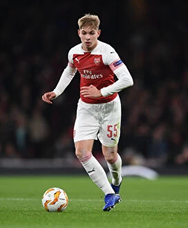 Images Dated 8th November 2018: Emile Smith Rowe Shines: Arsenal's Standout Performance Against Sporting CP, UEFA Europa League