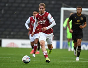 MK Dons v Arsenal 2020-21 Collection: Emile Smith Rowe Shines: Arsenal's Star Performance at MK Dons Pre-Season Friendly