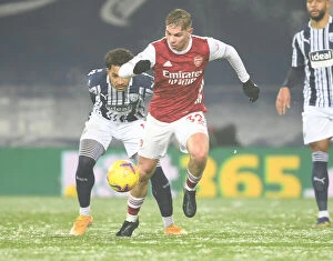 Images Dated 2nd January 2021: Emile Smith Rowe vs Kamil Grosicki: Battle at The Hawthorns - Arsenal vs West Bromwich Albion