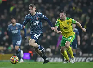 Norwich City V Arsenal 2021-22 Prints: Emile Smith Rowe vs. Kenny McLean: Battle in the Midfield - Norwich City vs