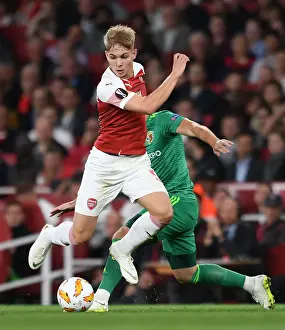 Arsenal V FC Vorskla Poltava 2018_19 Prints: Emile Smith Rowe's Breakout Performance: Arsenal's Europa League Triumph over Vorskla Poltava