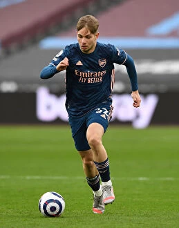 Images Dated 21st March 2021: Emile Smith Rowe's Brilliant Performance: Arsenal Triumphs Over West Ham United in the Premier