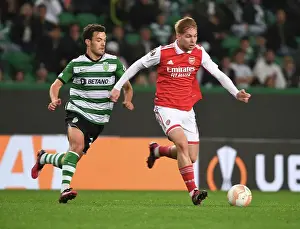 Sporting Lisbon V Arsenal 2022-23 Prints: Emile Smith Rowe's Europa League Heroics: Arsenal's Battle against Sporting CP in Lisbon (March 2023)