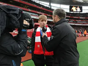 Arsenal V Tottenham Hotspur 2017-18 Prints: Emile Smith-Rowe's Half-Time Interview: Arsenal v Tottenham Hotspur