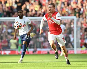 Arsenal V Tottenham Hotspur 2021-22 Prints: Emile Smith Rowe's Star Performance: Arsenal Triumphs Over Tottenham Hotspur in the Premier League 2021-22