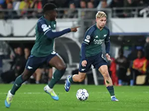 RC Lens V Arsenal 2023-24 Prints: Emile Smith Rowe's Star Performance: Arsenal's Triumph Over RC Lens in the UEFA Champions League
