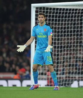 Images Dated 25th October 2016: Emiliano Martinez in Action: Arsenal vs. Reading, EFL Cup 2016-17