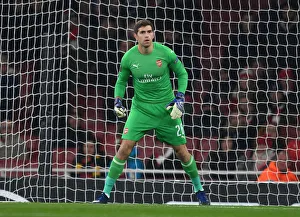 Arsenal V Qarabag 2018-19 Prints: Emiliano Martinez in Action: Arsenal vs. Qarabag, UEFA Europa League 2018-19