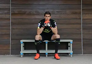 Emiliano Martinez at Arsenal's 2016-17 First Team Photocall