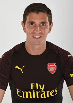 Emiliano Martinez at Arsenal's 2018/19 First Team Photo Call