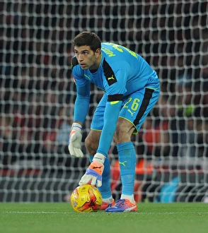 Arsenal V Southampton EFL Cup 2016-17 Prints: Emiliano Martinez: Arsenal's EFL Cup Hero vs. Southampton (November 2016)
