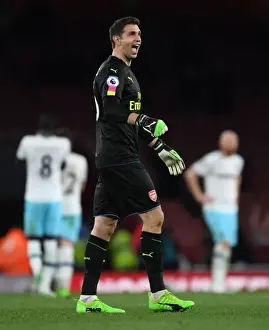 Emiliano Martinez: Arsenal's Heroic Goalkeeper in Arsenal v West Ham United, Premier League 2016-17