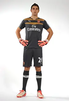 Arsenal 1st Team Photocall 2015-16 Prints: Emiliano Martinez: Arsenal's New First Team Goalkeeper