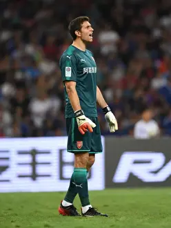 Arsenal V Chelsea - Pre Season 2017-18 Prints: Emiliano Martinez: Arsenal's Tenacious Goalkeeper in Action Against Chelsea during Pre-Season Friendly in Beijing