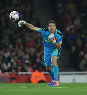 Arsenal V Reading EFL Cup 2016-17 Prints: Emiliano Martinez: Arsenal's Unbeatable Wall in EFL Cup Clash Against Reading