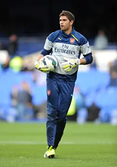 Everton V Arsenal 2014/15 Prints: Emiliano Martinez Prepares for Everton vs Arsenal Clash (2014/15)
