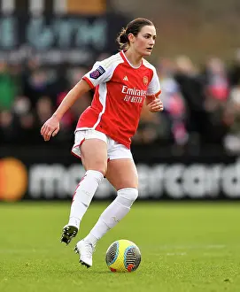 Arsenal Women V Everton Women 2023-24 Prints: Emily Fox in Action: Arsenal Women vs Everton Women Clash in Barclays Super League at Meadow Park