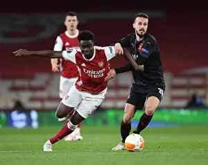 Empty Emirates: Bukayo Saka Leads Arsenal Against Slavia Praha in Europa League Quarterfinal