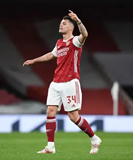 Empty Emirates: Granit Xhaka Plays Out Quiet Quarterfinal Against Slavia Praha