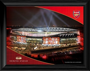 Emirates at Night Desktop Framed Print Emirates at Night Desktop Framed Print