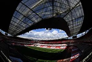 Arsenal V Villarreal 2020-21 Prints: Empty Emirates Stadium: Arsenal's UEFA Europa League Semi-Final Against Villarreal CF