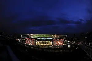 Arsenal V Monaco 2104/15 Prints: Emirates Stadium: Battlefield of the Arsenal vs AS Monaco UEFA Champions League Clash (2015)