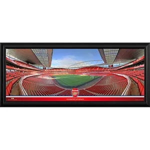 Images Dated 10th January 2014: Emirates Stadium Empty Corner Framed Panoramic