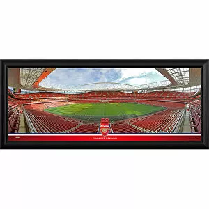Images Dated 10th January 2014: Emirates Stadium Halfway Day Framed Panoramic