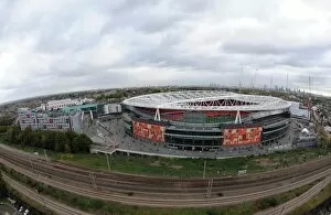 Emirates Stadium from the Harvist Estate. Arsenal 1: 0 Queens Park Rangers