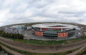 Emirates Stadium from the Harvist Estate. Arsenal 1:0 Queens Park Rangers Emirates Stadium from the Harvist Estate. Arsenal 1:0 Queens Park Rangers