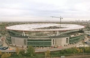 Emirates Stadium photographed from the Harvist Estate