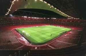 Emirates Stadium is prepared before the match