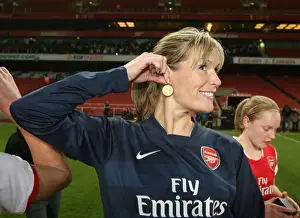 Arsenal Ladies V Chelsea 2007-8 Prints: Emma Byrne in Action: Arsenal Ladies Triumph Over Chelsea 4-1