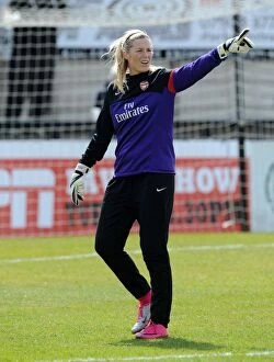 Arsenal Ladies v Wolfsburg 2012-13 Collection: Emma Byrne: Arsenal Ladies FC's Star Player in 2013 UEFA Women's Champions League Semi-Final
