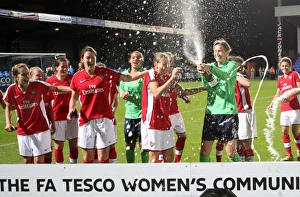 Arsenal Ladies v Everton Community Shield 2008-09 Collection: Emma Byrne and Jayne Ludlow