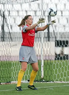 POAK Thessaloniki V Arsenal Ladies 2009-10 Prints: Emma Byrne's Hat-Trick: Arsenal Ladies Crush POAK Thessaloniki 9-0 in UEFA Champions League (2009)