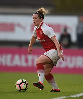 Arsenal Women V Reading Women 2017-18 Prints: Emma Mitchell in Action: Arsenal Women's Super League Clash Against Reading Ladies