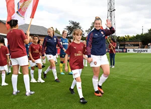 Images Dated 19th August 2018: Emma Mitchell of Arsenal: Pre-Match Moment at Arsenal Women vs West Ham United Women
