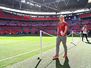 Arsenal Women V Chelsea Ladies - FA Cup Final 2018 Prints: Emma Mitchell Prepares for FA Cup Final: Arsenal Women vs Chelsea Ladies