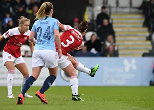 Arsenal Women V Manchester City Women 2018-19 Prints: Emma Mitchell Scores the Winning Goal: Arsenal Women vs Manchester City Women