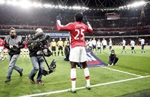 Arsenal v Tottenham 2008-09 Collection: Emmanuel Adebayor