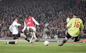 Arsenal V AC Milan 2007-08 Prints: Emmanuel Adebayor