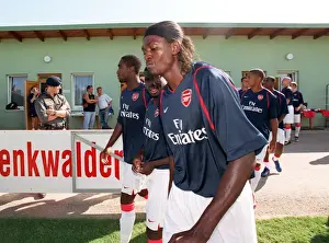 Emmanuel Adebayor in Action for Arsenal during Pre-Season Friendly at Schwadorf, Austria (July 2006)