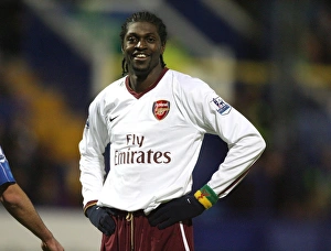 Emmanuel Adebayor in Action: Arsenal vs. Portsmouth, Barclays Premier League, 2007