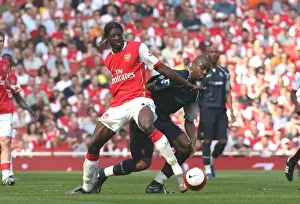 Arsenal V Bolton 2006-7 Prints: Emmanuel Adebayor (Arsenal) Abdoulaye Meite (Bolton)