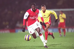 Emmanuel Adebayor (Arsenal) Adrian Mariappa (Watford)