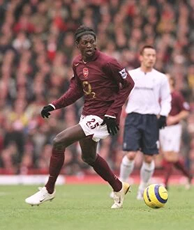 Arsenal v Bolton 2005-6 Collection: Emmanuel Adebayor (Arsenal). Arsenal 1: 1 Bolton Wanderers