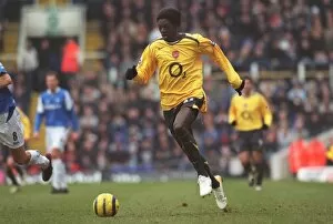 Birmingham City v Arsenal 2005-6 Collection: Emmanuel Adebayor (Arsenal). Birmingham City 0: 2 Arsenal